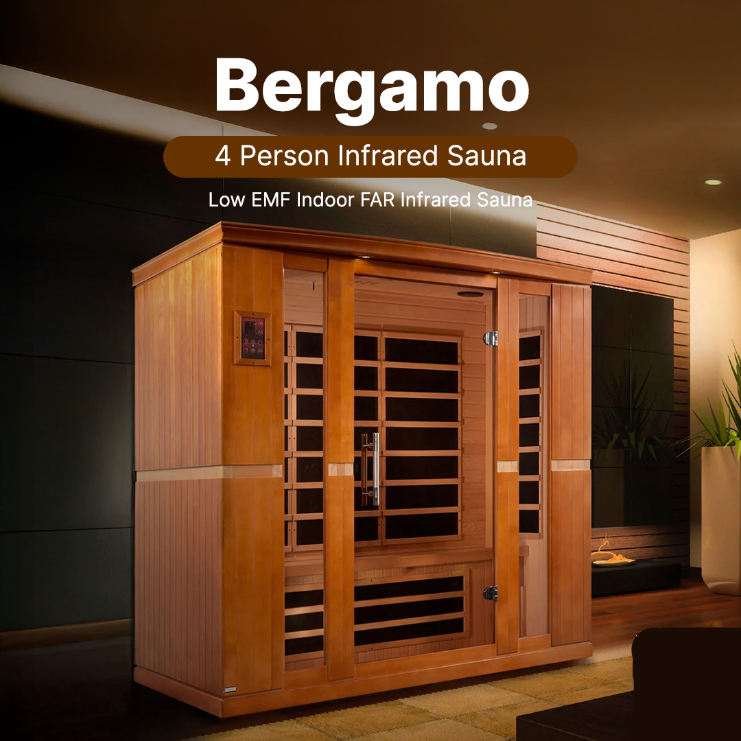 Dynamic "Bergamo" 4-person Low EMF FAR Infrared Sauna DYN-6440-01