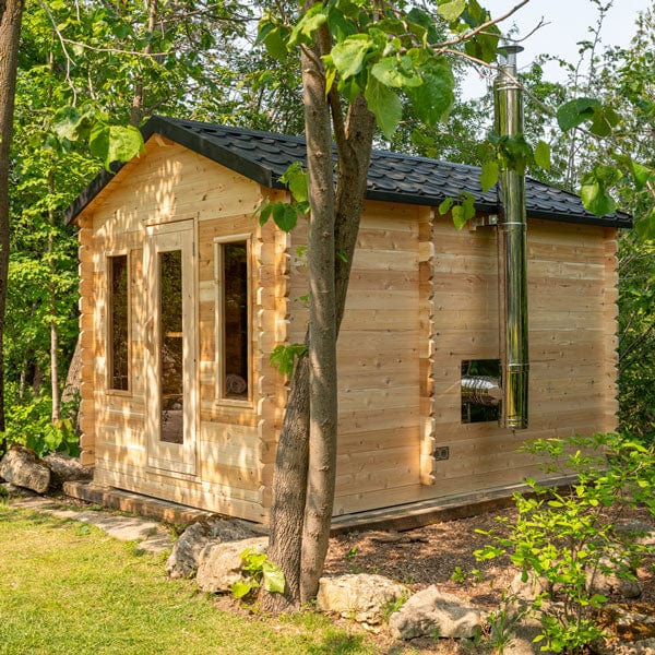 Dundalk CT Georgian 6 Person Outdoor Sauna with Changeroom
