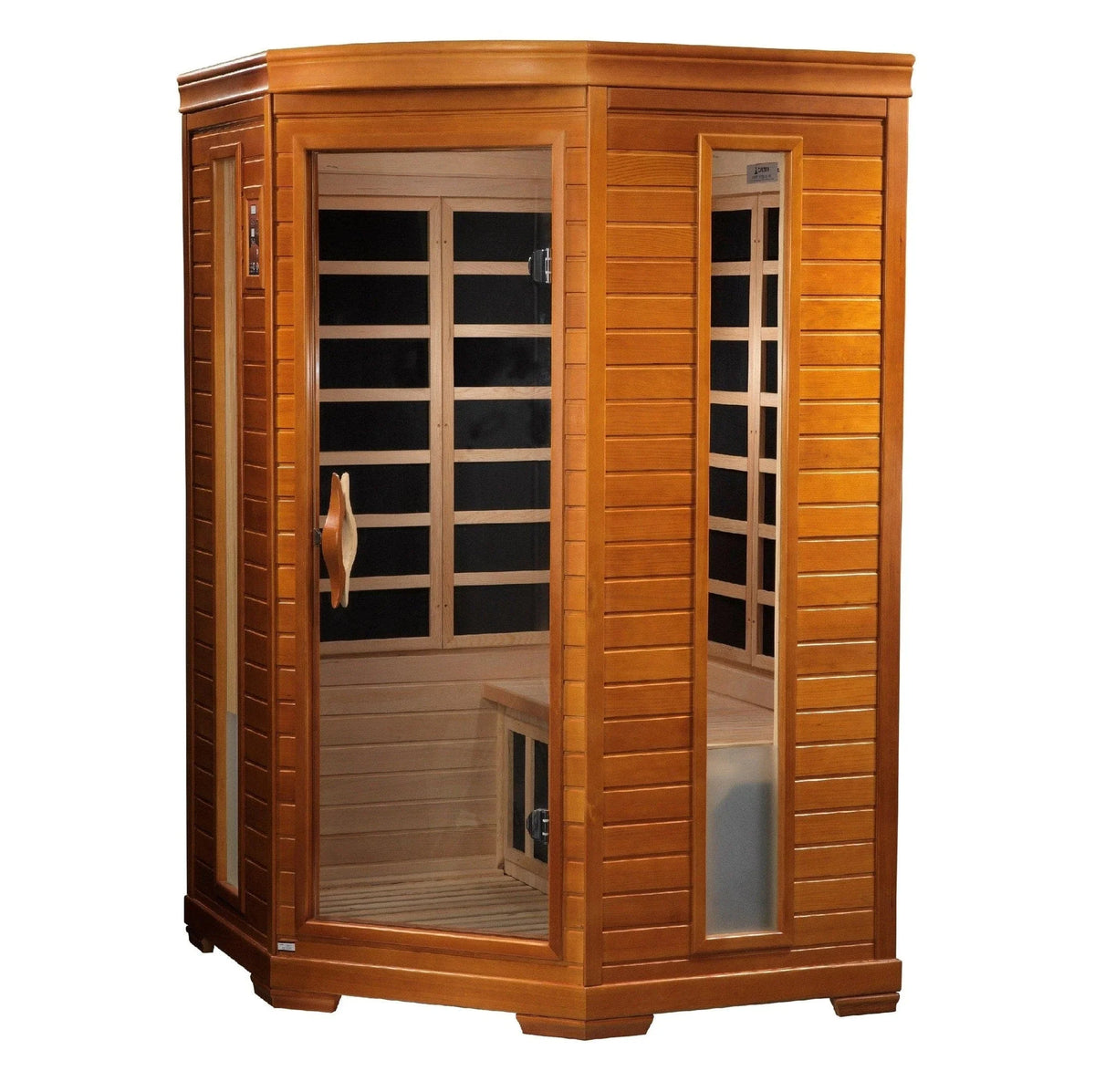 Dynamic "Heming" 2-person Corner Low EMF FAR Infrared Sauna - DYN-6225-02