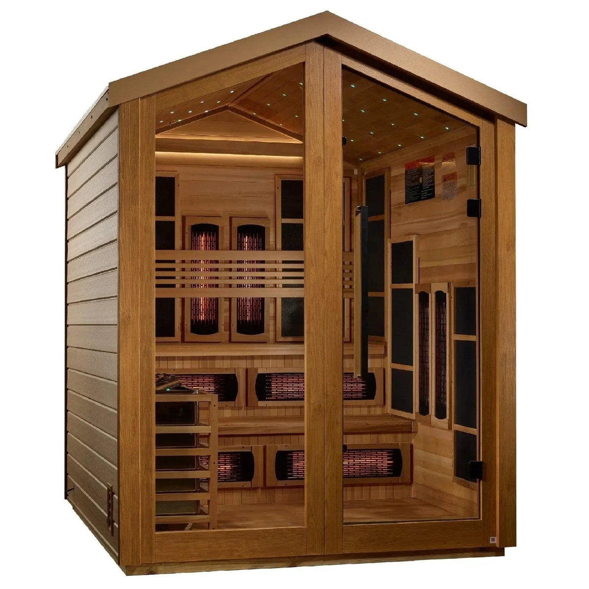 Golden Designs Kaskinen 6 Person Hybrid Outdoor Sauna GDI-8526-01