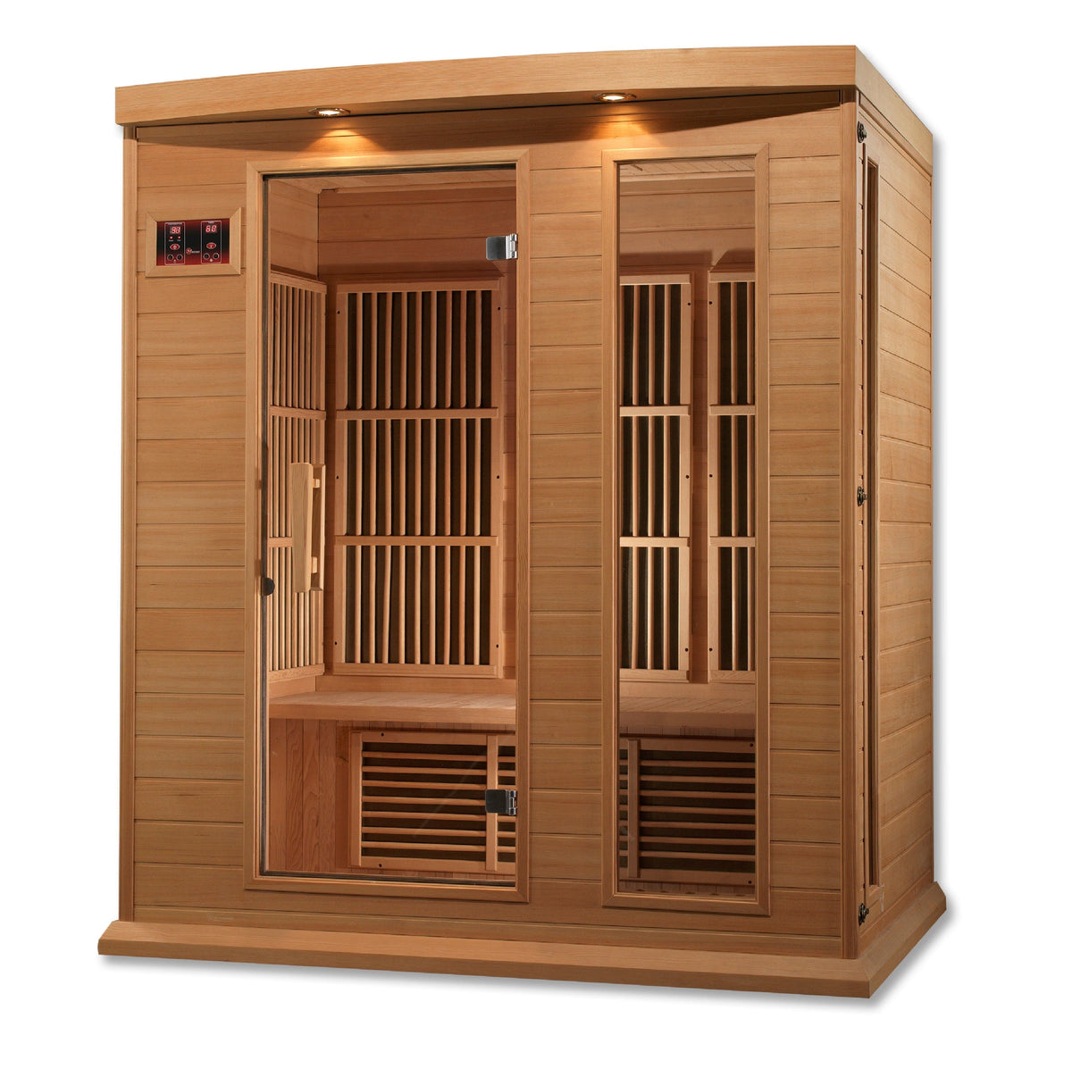 Maxxus 3-Person Low EMF FAR Infrared Sauna Canadian Hemlock MX-K306-01