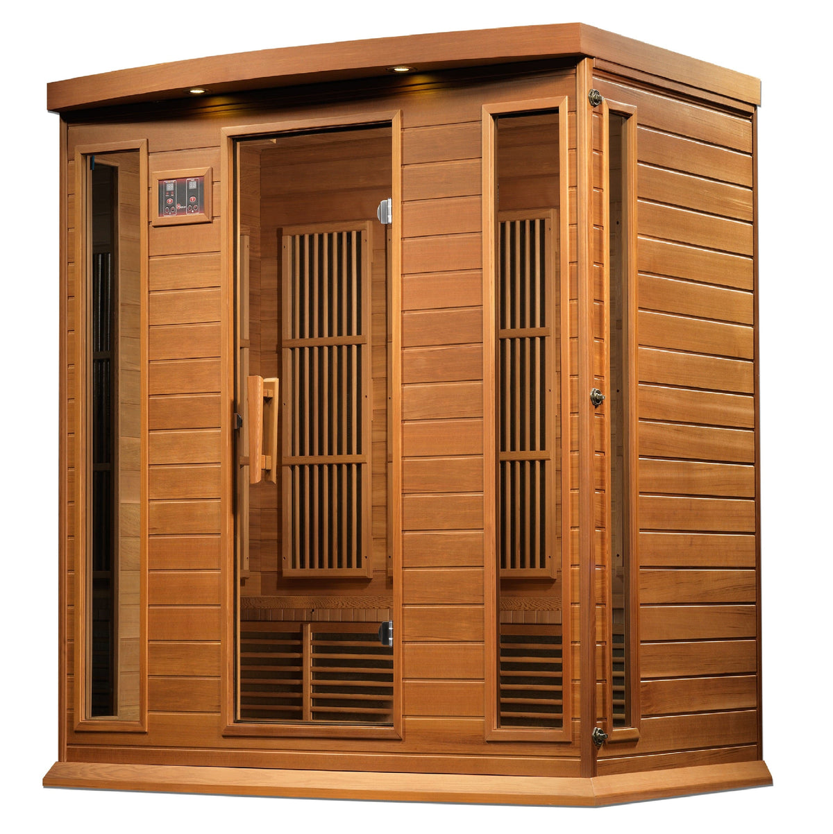 Maxxus 4-Person "Chaumont Edition" Near Zero EMF FAR Infrared Sauna - Canadian Red Cedar MX-K406-01-ZF CED