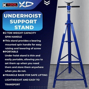 K Tool 2 Ton Under Hoist Jack Stand
