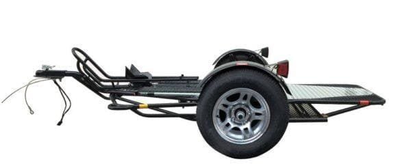 Single Rail Motorcycle Trailer – Compact, Easy-to-Tow Hauler for One Bike