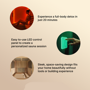 Dynamic Barcelona Elite 1-2-person Ultra Low EMF FAR Infrared Sauna - DYN-6106-01 Elite