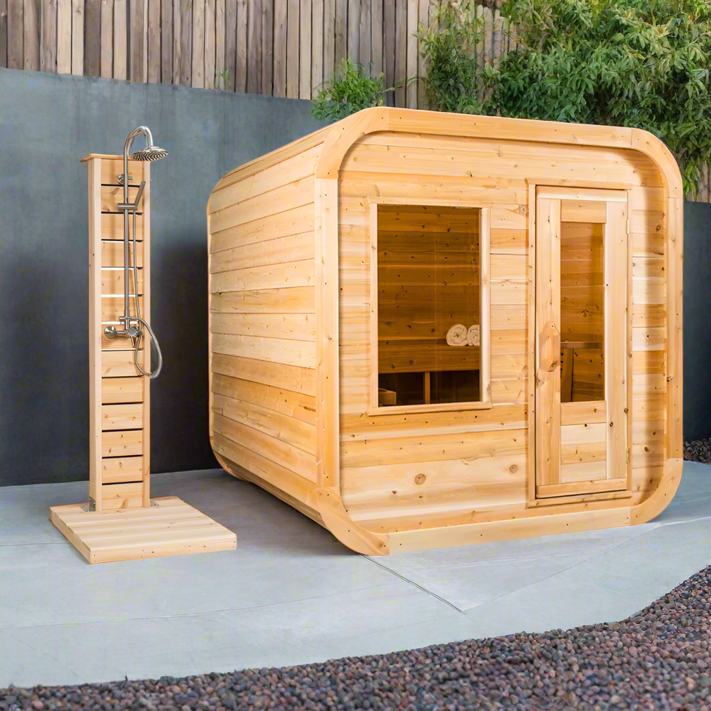 Dundalk CT Luna 4 Person Barrel Sauna