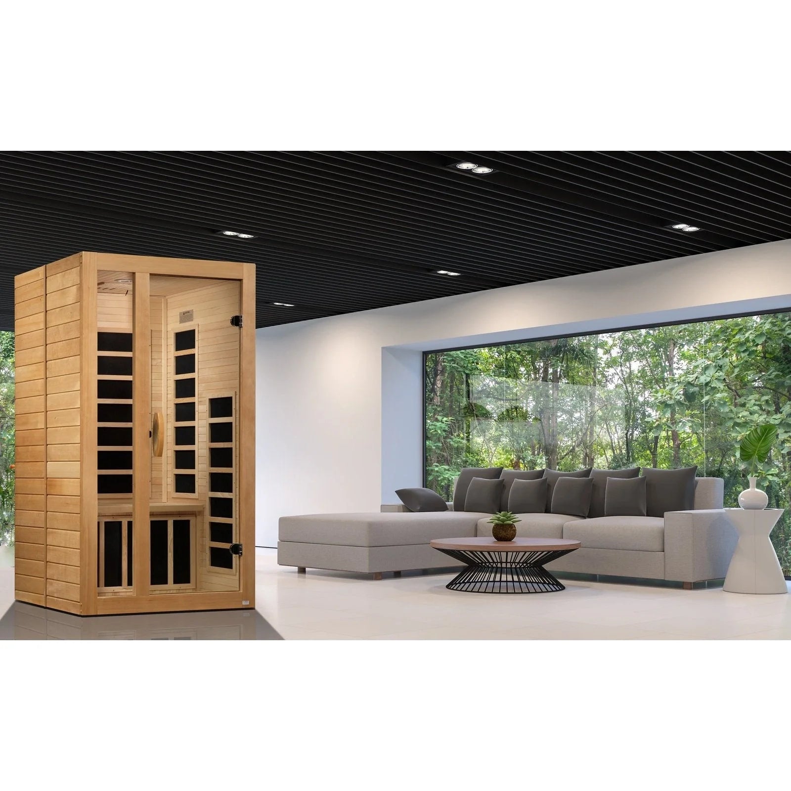 Dynamic "Gracia" 1-2-person Low EMF FAR Infrared Sauna DYN-6119-01