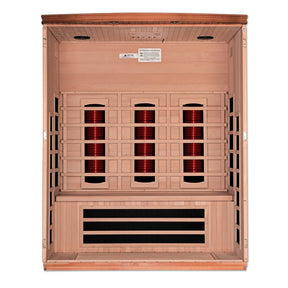 Dynamic "Lugano" 3-Person Full Spectrum Near Zero EMF FAR Infrared Sauna DYN-6336-03 FS