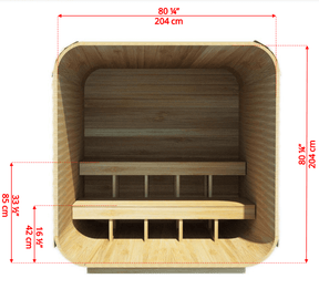 Dundalk CT Luna 4 Person Barrel Sauna