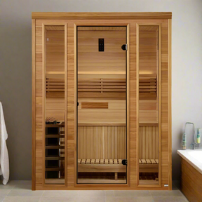 Golden Designs 2025 "Andermatt Edition" 3 Person Traditional Steam Sauna (GDI-7030-01)