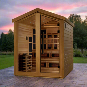 Golden Designs Kaskinen 6 Person Hybrid Outdoor Sauna GDI-8526-01