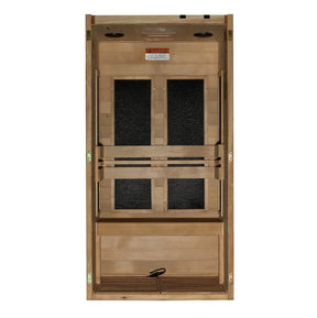 Maxxus 1-Person S-Line Ultra Low EMF FAR Infrared Sauna - Canadian Hemlock MX-S106-01-ULEMF
