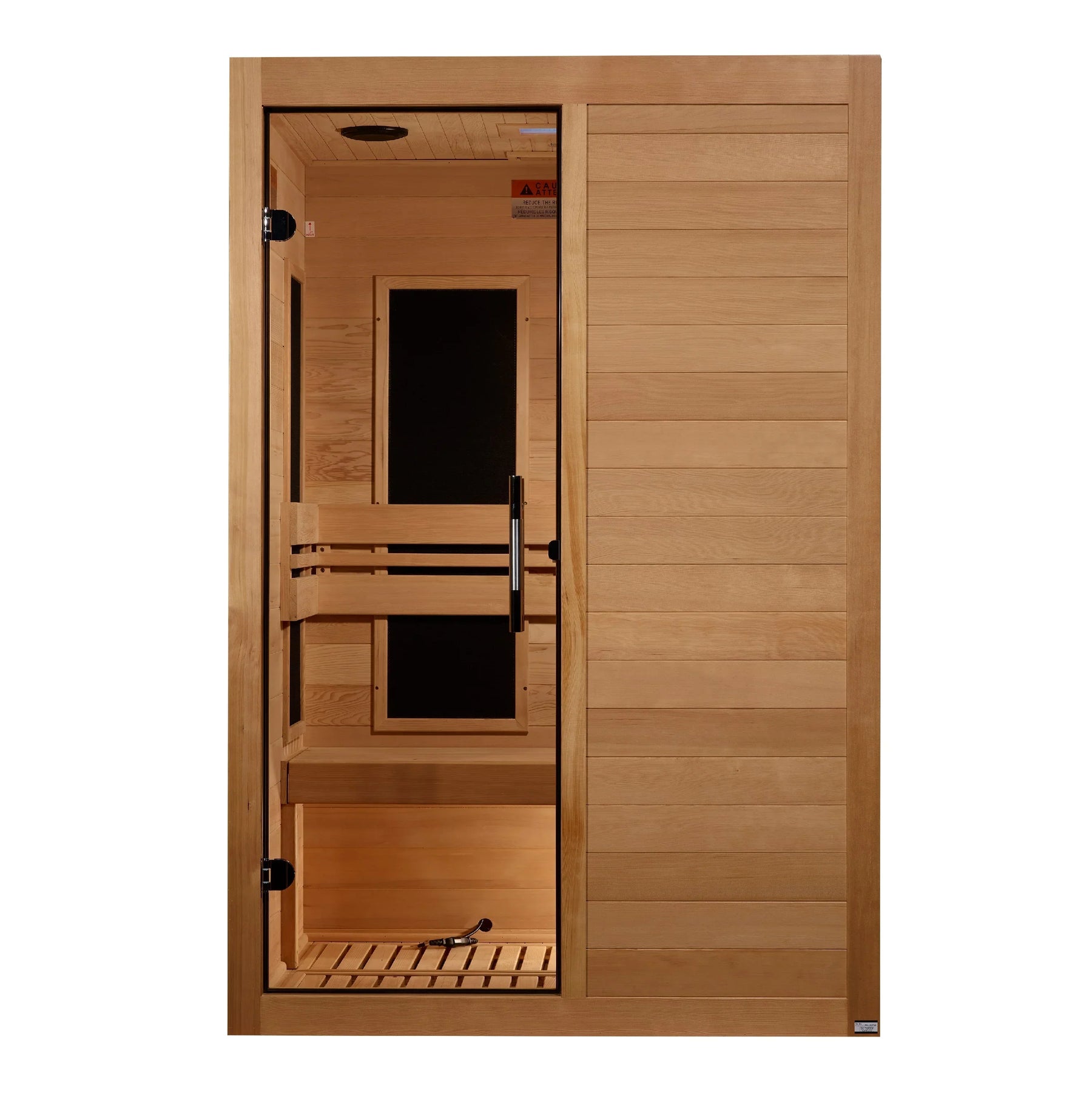 Maxxus 2-Person S-Line Low EMF FAR Infrared Sauna - Canadian Hemlock MX-S206-01