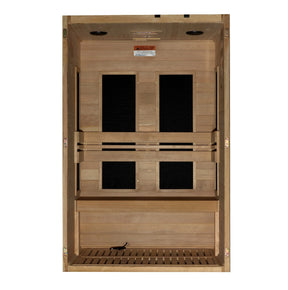 Maxxus 2-Person S-Line Low EMF FAR Infrared Sauna - Canadian Hemlock MX-S206-01