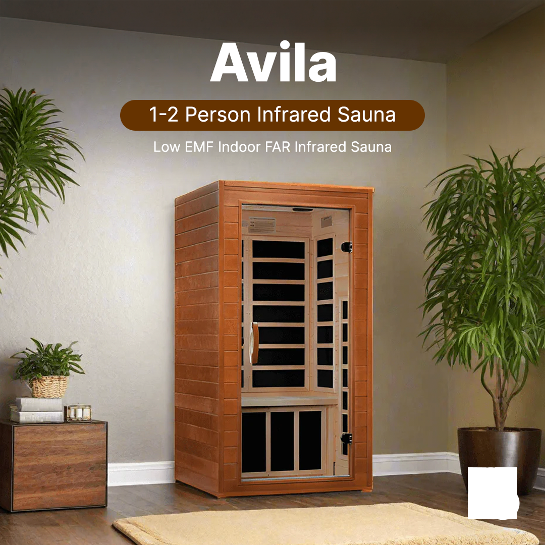 Dynamic "Avila" 1-2-person Low EMF FAR Infrared Sauna DYN-6103-01
