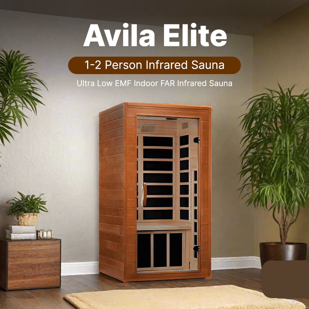 Dynamic Avila Elite 1-2-person Ultra Low EMF FAR Infrared Sauna - DYN-6103-01 Elite
