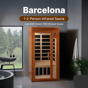 Dynamic Barcelona Elite 1-2-person Ultra Low EMF FAR Infrared Sauna - DYN-6106-01 Elite