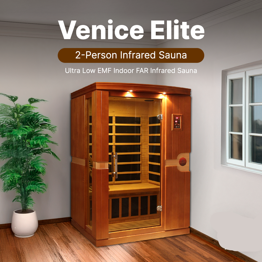 Dynamic Venice Elite 2-person Ultra Low EMF FAR Infrared Sauna - DYN-6210-01 Elite