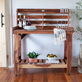 Potting Table/Bench/Serving Bar – Acacia Wood