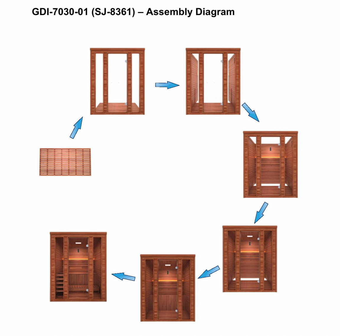 Golden Designs 2025 Engelberg Edition 6-Person Luxury Steam Sauna | Red Light Therapy & Pacific Clear Cedar (GDI-7060-01)
