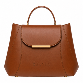 Arc-Flap Carryall Handbag