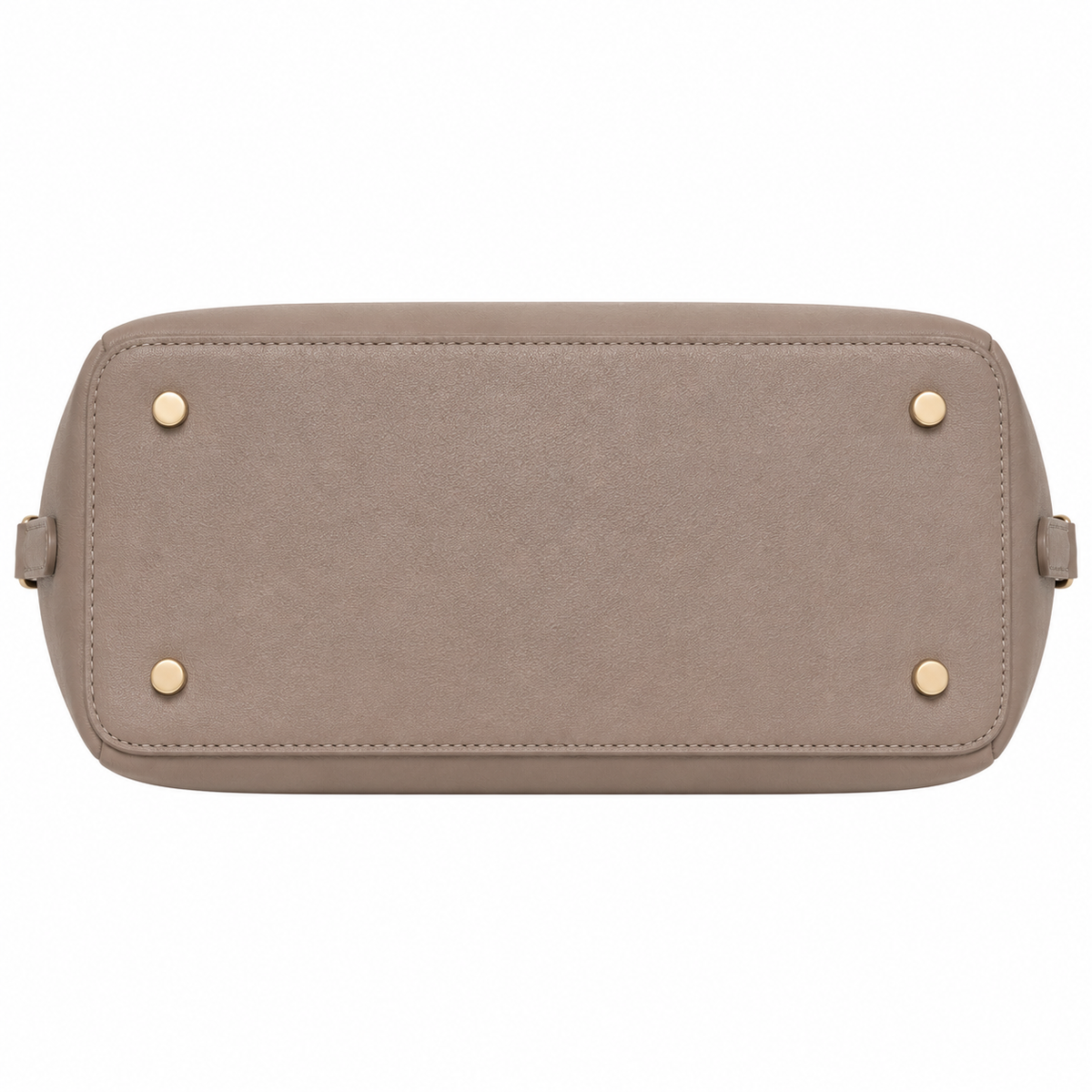 Zalvia Women’s Taupe Gold-Clasp Convertible Carryall Handbag