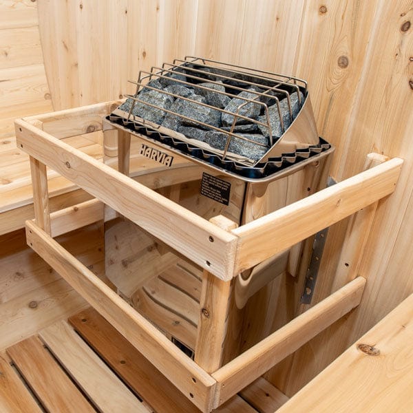 Canadian Timber Tranquility 6-Person Barrel Sauna with 45cm Porch - CTC2345