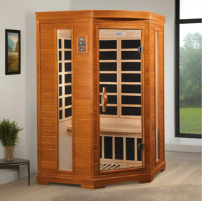 Dynamic "Heming" 2-person Corner Low EMF FAR Infrared Sauna - DYN-6225-02