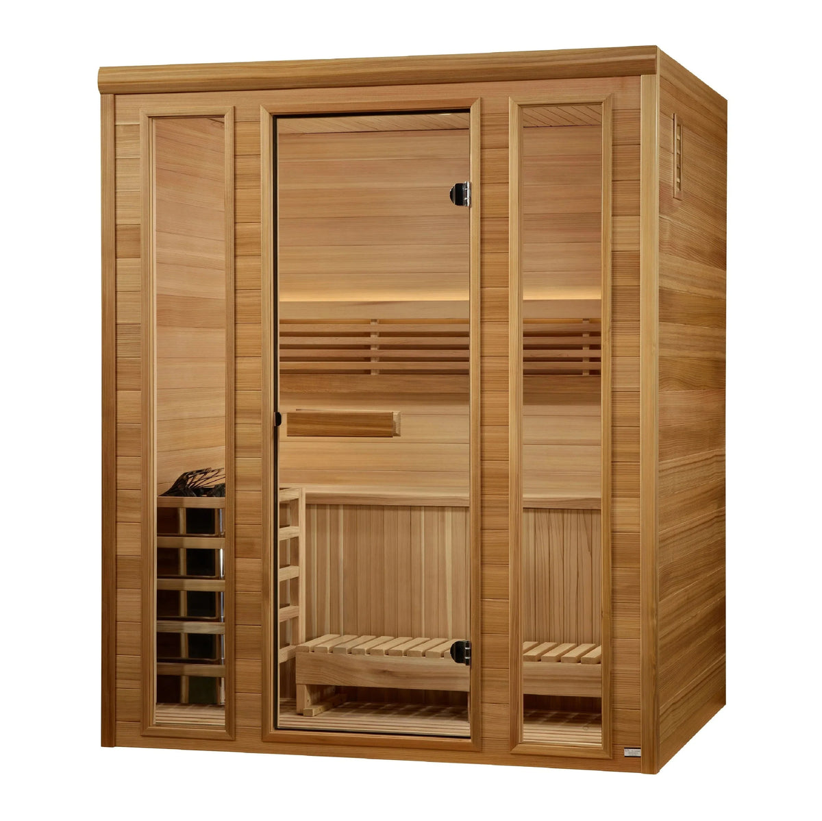 Golden Designs 2025 "Andermatt Edition" 3 Person Traditional Steam Sauna (GDI-7030-01)