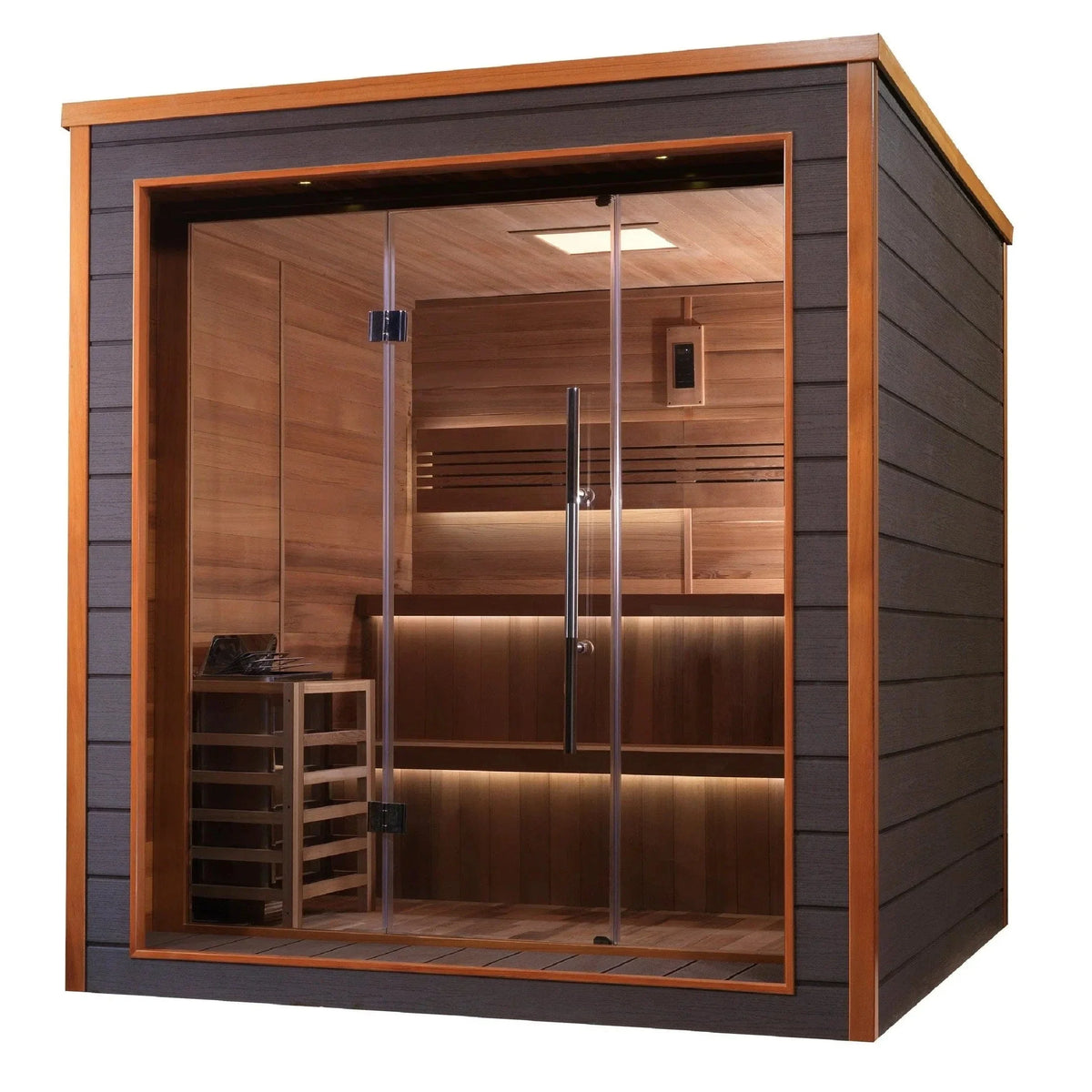 Golden Designs Bergen 6 Person Outdoor Traditional Sauna GDI-8206-01