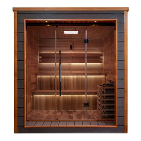 Golden Designs Bergen 6 Person Outdoor Traditional Sauna GDI-8206-01