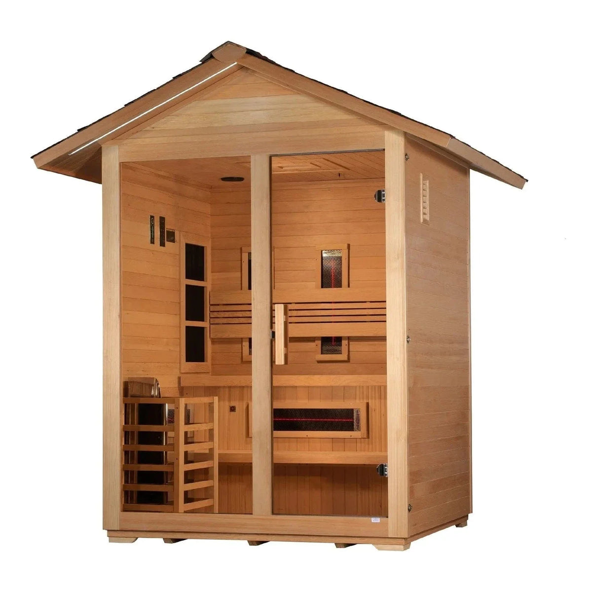Golden Designs "Carinthia" 3 Person Hybrid Outdoor Sauna GDI-8123-01