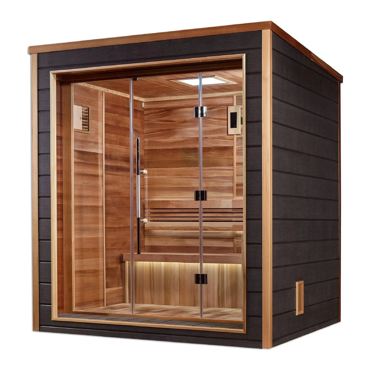 Golden Designs Drammen 3 Person Outdoor Traditional Sauna GDI-8203-01