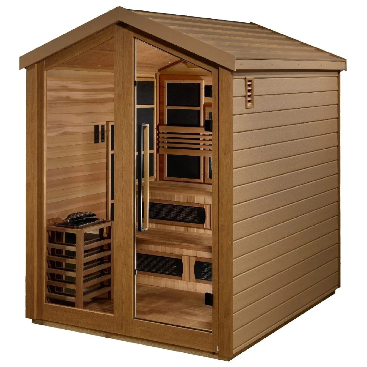 Golden Designs Kaskinen 6 Person Hybrid Outdoor Sauna GDI-8526-01