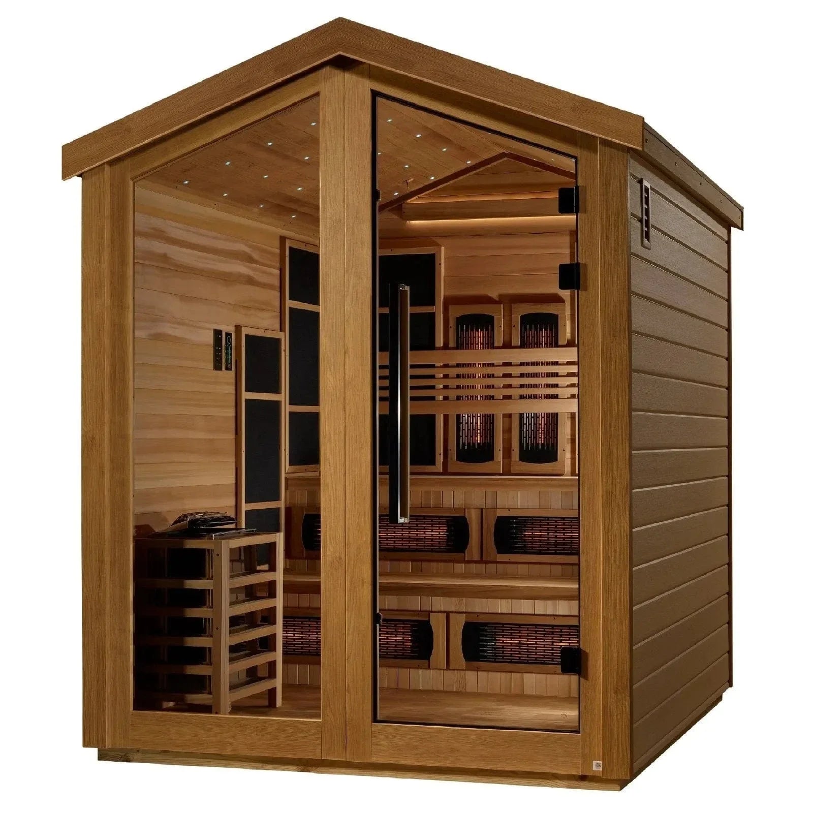 Golden Designs Kaskinen 6 Person Hybrid Outdoor Sauna GDI-8526-01