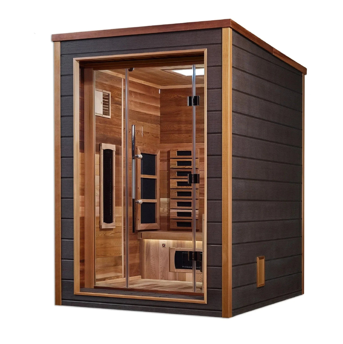 Golden Designs Nora 2 Person Hybrid Outdoor Sauna GDI-8222-01