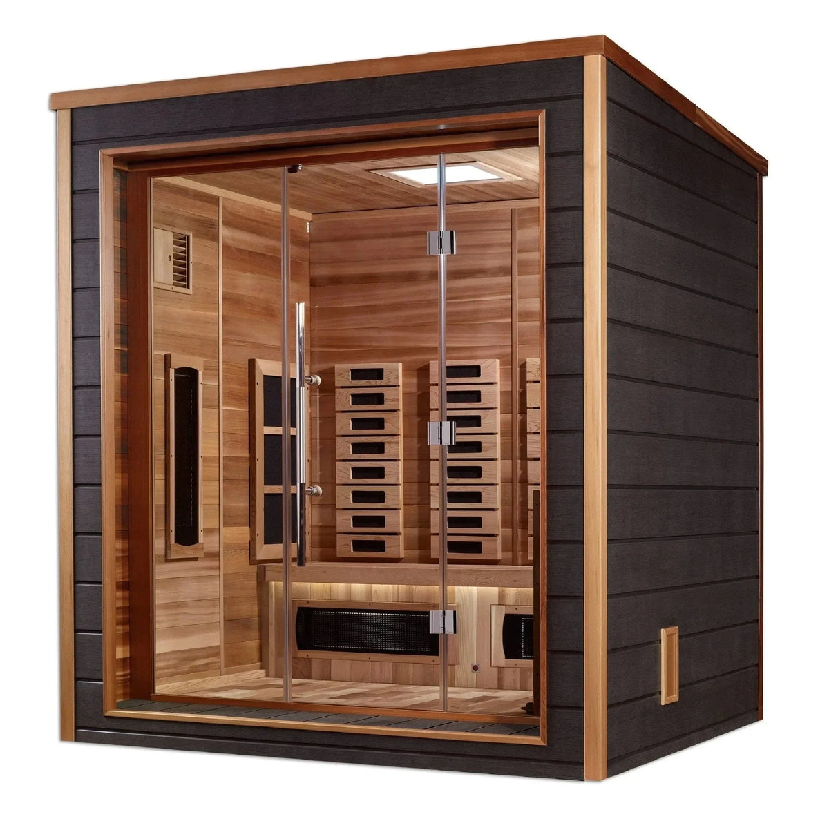 Golden Designs Visby 3 Person Hybrid Outdoor Sauna GDI-8223-01