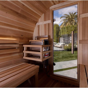 Golden Designs "Zurich" 4 Person Barrel Traditional Sauna GDI-B024-01