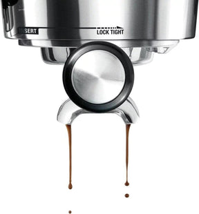 Breville – the Infuser Manual Espresso Machine with 15 bars of pressure, Milk Frother and Water filtration – Silver