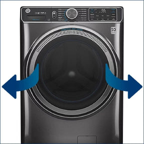 GE – 4.8 CuFt High-Efficiency Stackable Smart Front Load Washer w/UltraFresh Vent System & Microban Antimicrobial Technology – White on white