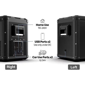ICECO VL90 ProD 95 Quarts(90L) Dual Zone Portable Refrigerator, Multi Directional Lid, 12 Volt Refrigerator Home & Car Use