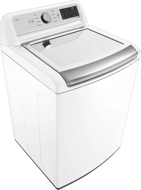 LG – 5.5 Cu. Ft. Smart Top Load Washer with TurboWash3D – White