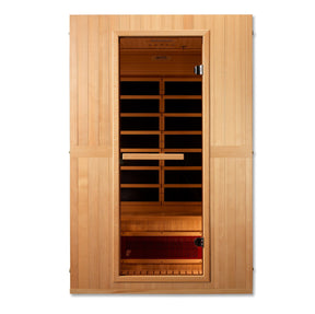 Maxxus 2-Person "Serenity" Dual Tech Low EMF FAR Infrared Sauna Canadian Hemlock MX-LS2-01