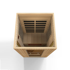 Maxxus 2-Person "Serenity" Dual Tech Low EMF FAR Infrared Sauna Canadian Hemlock MX-LS2-01
