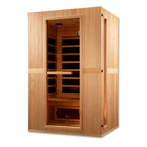 Maxxus 2-Person "Serenity" Dual Tech Low EMF FAR Infrared Sauna Canadian Hemlock MX-LS2-01