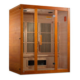 Maxxus "Alpine" Dual Tech 3-Person Low EMF FAR Infrared Sauna Canadian Hemlock MX-J306-02S