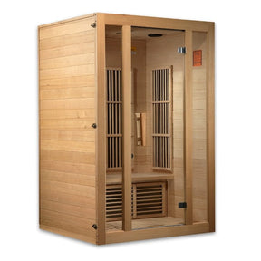 Maxxus 2-Person Seattle Near Zero EMF (Under 2MG) FAR Infrared Sauna Canadian Hemlock MX-J206-01-ZF
