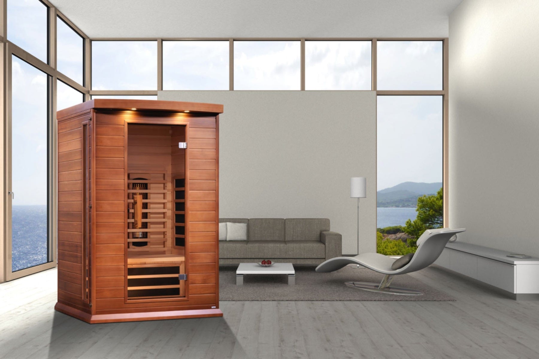 Maxxus 2 Person Full Spectrum Infrared Sauna - Canadian Red Cedar MX-M206-01-FS CED