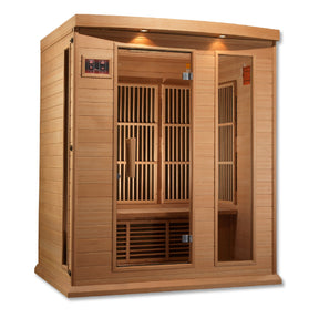 Maxxus 3-Person Low EMF FAR Infrared Sauna Canadian Hemlock MX-K306-01