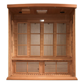 Maxxus 4-Person "Chaumont Edition" Near Zero EMF FAR Infrared Sauna - Canadian Red Cedar MX-K406-01-ZF CED